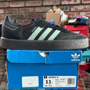 Adidas Sambae Women’s Sneakers Core Black Haze Green IE9110